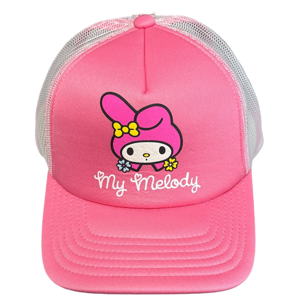 Sanrio My Melody Hello Kitty Pink Trucker Hat with Snapback NWT